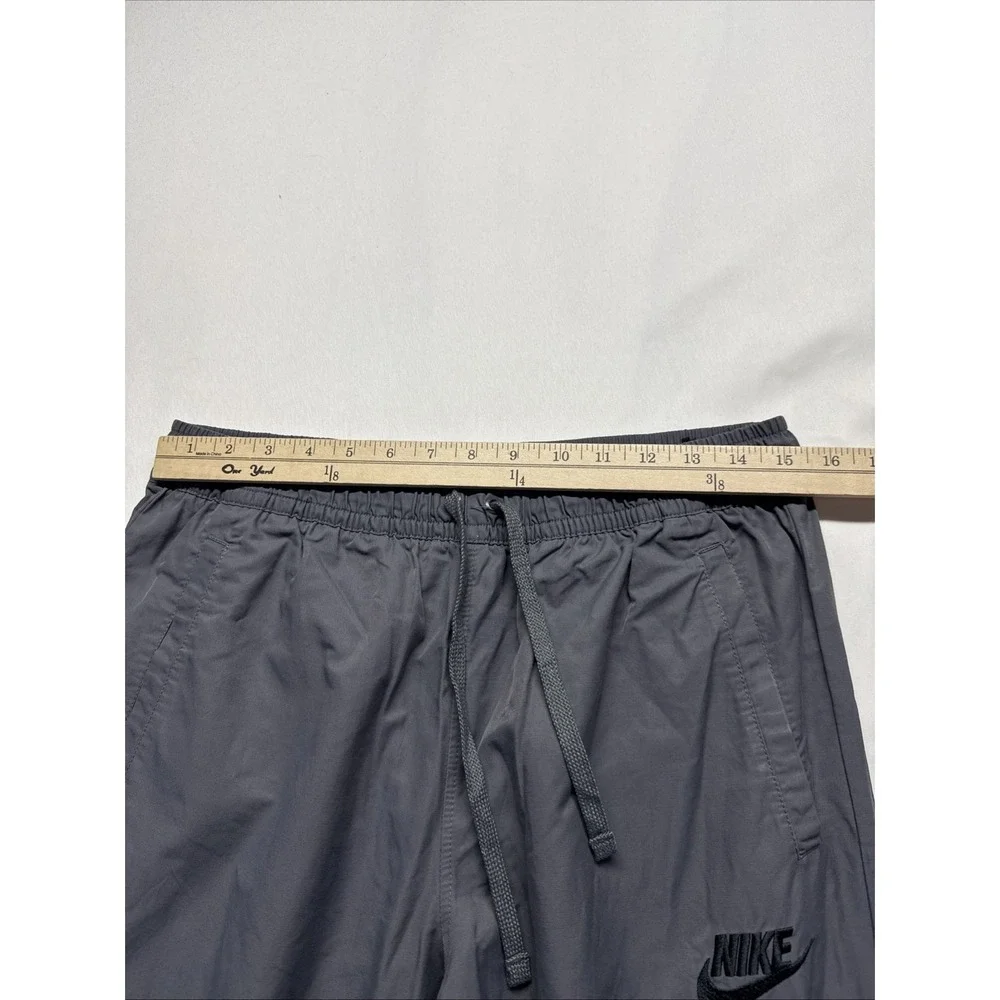 Nike Jogger Pants Mens Large Gray Swoosh Logo Gym Training Athleisure Drawstring